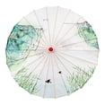 thumbnail image 2 of TISHITA 32" Classical Oiled Paper Umbrella, Bamboo Silk Umbrella Classical Dance Parasol I, 2 of 5