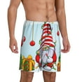 thumbnail image 2 of Fotbe Funny Christmas Gnome Pajama Shorts for Men, Men's Pajama Bottoms, Sleepwear,Short Pajama Pants-Medium, 2 of 9