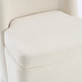 thumbnail image 6 of Kidol & Shellder Accent Chairs 4PCS Boucle Modern Living Room Chair with Thickened Cushion, Curved Back Fabric Lounge Chair with Solid Wooden Base Easy to Assemble, White, 6 of 8