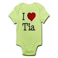 thumbnail image 1 of CafePress - I Love Tia Infant Bodysuit - Baby Light Bodysuit, 1 of 1