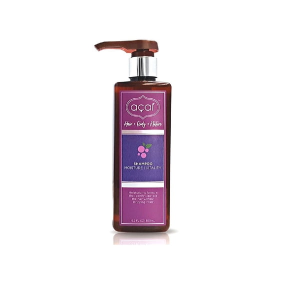 Acai Hair Care Moisture Vitality Shampoo Moisturizing Formula Gently Cleanses Hair Without Stripping Color. Hair | Body | Nature