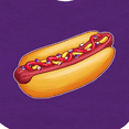 thumbnail image 4 of Inktastic Hot Dog Illustration with Mustard Onions and Ketchup Boys or Girls Baby Bib, 4 of 4