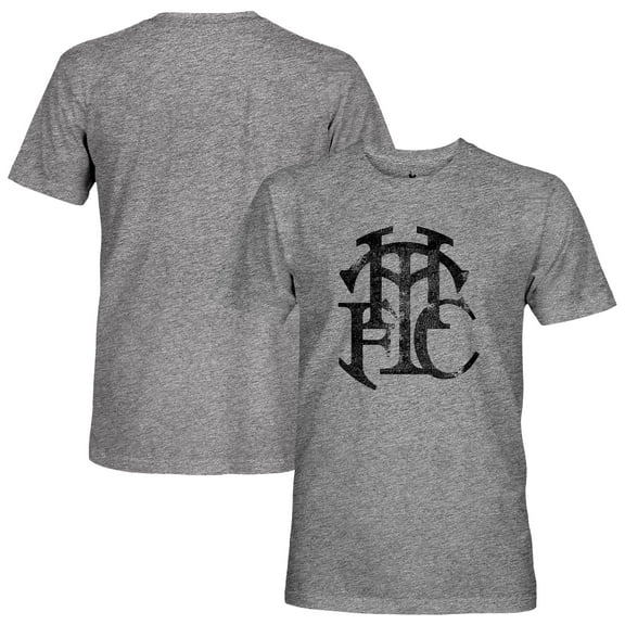 Men's 1863FC Heather Gray Tottenham Hotspur Retro Word Vintage Tri-Blend T-Shirt