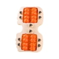 thumbnail image 2 of Rodillo de masaje de pies doble, regalo estilo pata de gato para mujeres y hombres, masaje Shiatsu Naranja, 2 of 8