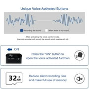 Digital Voice Recorder Meeting 32G - Easy to Use, Clear Recording - Voice Activated Recorder - Digital Audio Recorder for Lectures, Handheld Recording Device