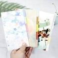 thumbnail image 4 of Papel separador de acuarela A5 A6, página de índice, página separadora de clasificación, 6 agujeros, cuaderno, hojas sueltas, accesorios de partición, 4 of 5