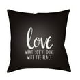thumbnail image 2 of Surya Love What You've Done With The Place Outdoor Pillow, 2 of 2
