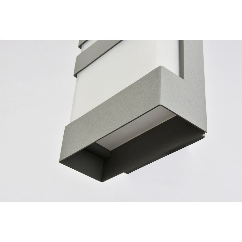 Raine Integrated LED wall sconce in silver