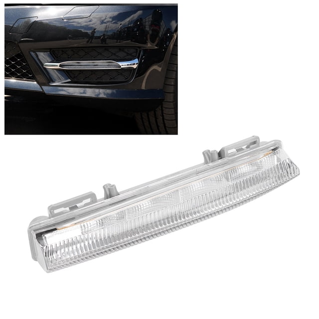 Qiilu Luz de luz diurna para automóvil luz de lámpara de luz diurna DRL para automóvil apta para W204 W212 R172 2049068900 2049069000 ANGGREK Otros
