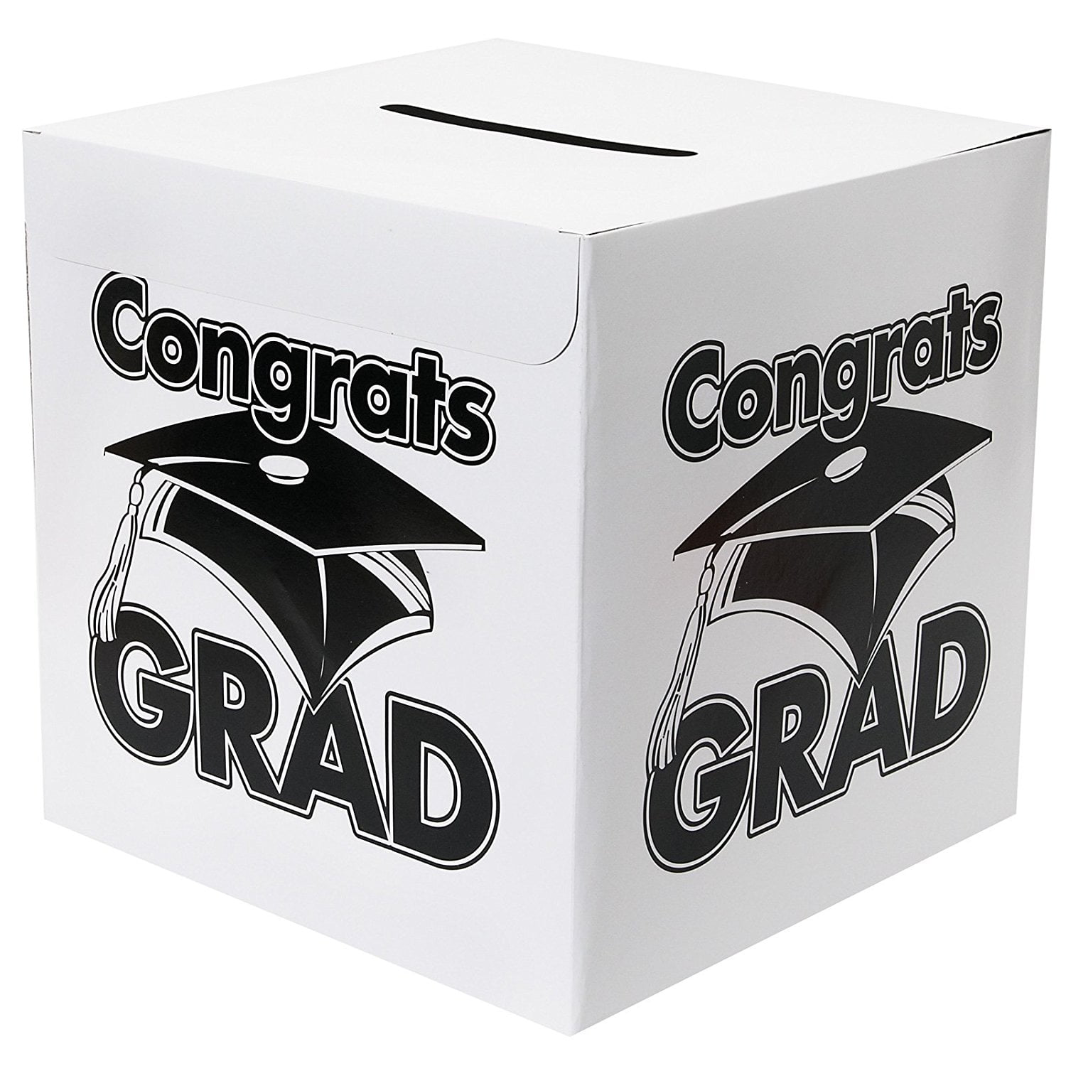 white congrats grad money gift card box graduation party box is made