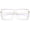 Clear Gold / Clear, variant on Oversize Modern Chunky Square Eyeglasses Flat Clear Lens 60mm (Black Gold / Clear)