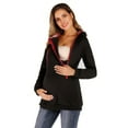 thumbnail image 2 of Baby Carrier Hoodie, 2 In 1 Kangaroo Maternity Hoodies For Mom And Baby Kangaroo Mother Sweatshirt, 2 of 5