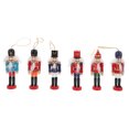 thumbnail image 1 of 1 juego de marionetas de soldado cascanueces de madera para decoración. Figura de soldado cascanueces decorativa., 1 of 7