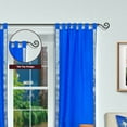thumbnail image 2 of Lined-Blue  Tab Top  Sheer Sari Curtain / Drape / Panel   - 60W x 120L - Pair, 2 of 4