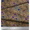 thumbnail image 2 of Soimoi Poly Georgette Fabric Leaves & Floral Artistic Decor Fabric Printed Yard 52 Inch Wide, 2 of 5