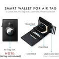 thumbnail image 4 of DEBGFS AirTag Wallet | Trackable Wallet with AirTag Holder | RFID-Blocking Minimalist Leather Wallet | Slim Leather Airtag Wallet - Men and Women| Smart Wallet - AirTag Not Included,black, 4 of 6