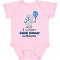 thumbnail image 3 of Inktastic I Support Colon Cancer Awareness Elephant with Balloon Boys or Girls Baby Bodysuit, 3 of 5