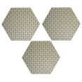 thumbnail image 1 of Furnish My Place Union Indoor/Outdoor Commercial Beige Color Rug, Pet-Friendly, Home Decor Commercial Rug for Living Room, Bedroom, Wedding, Event, Made in USA, 2' Hexagon - Set of 3, 1 of 5