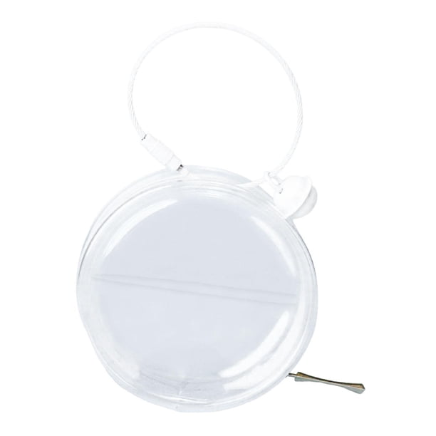 Bolsa de almacenamiento para muñecas Hugo transparente 7x7x4cm cierre de cremallera a prueba de polvo