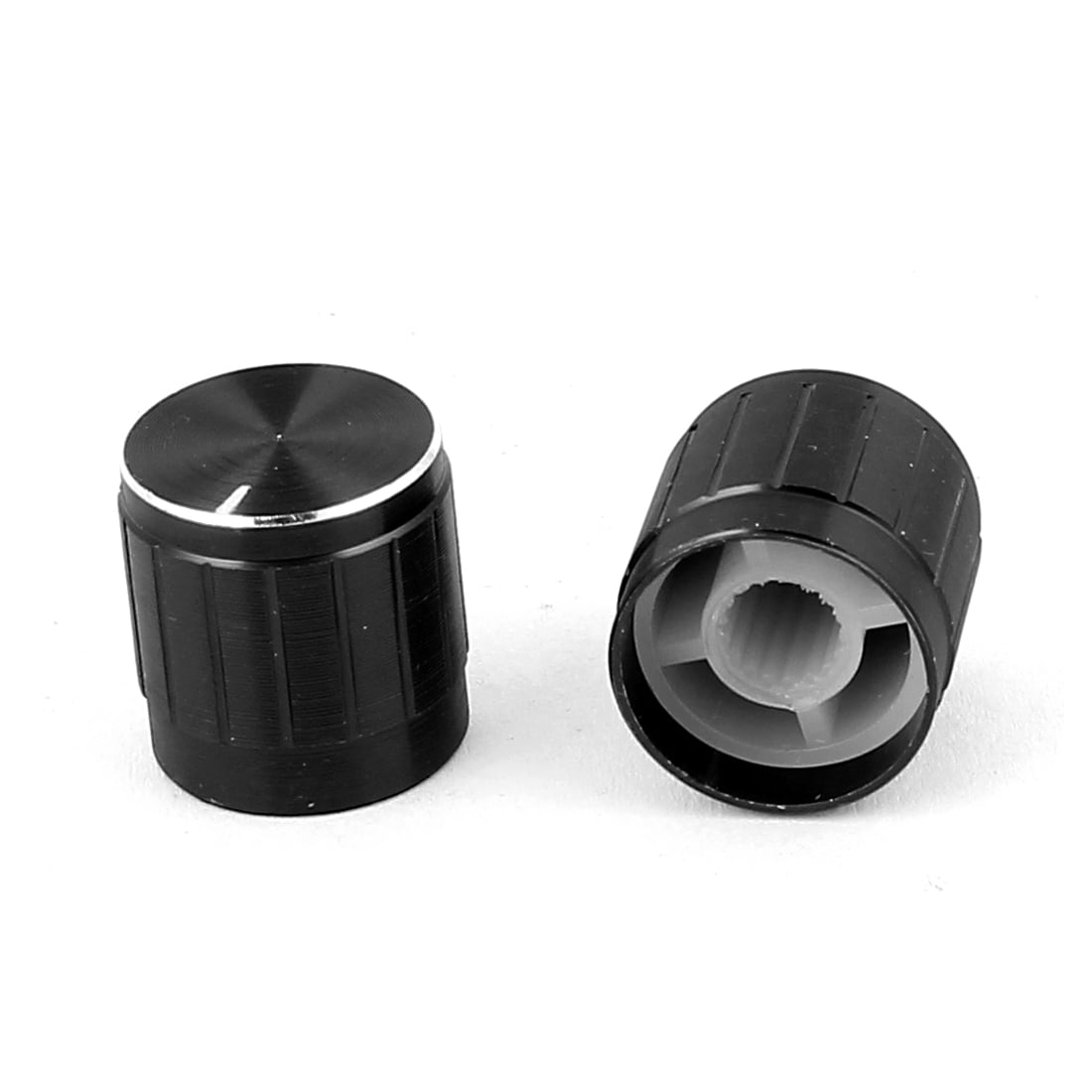 8pcs 6mm Hole Dia Metal Round Lamp Dimmer Rotary Switch Knob Control