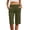 v#37Army Green230, variant on Women'S Pants Solid Color Elastic Waist Knee Length Straight Leg Relaxed Fit Soft With Side Pockets For Evening Party Classic Bottoms,Red,M