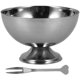 thumbnail image 1 of BRIGHTFUFU 1 taza de acero inoxidable para ensalada, helado, postre, fruta, aperitivos y dulces., 1 of 8