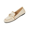 thumbnail image 2 of Wowcloth Woman's Casual Slip-On Flats, Bow Detail with Two-Tone Round Toe, Fashionable and Comfortable Flat Shoes for Daily Wear and Leisure, 2 of 8