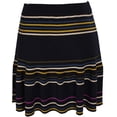 thumbnail image 2 of Rachel Roy Womens Knit Mini Flared Skirt, Blue, Medium, 2 of 3
