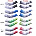 thumbnail image 2 of Warmer Summer Cooling Basketball Arm Cover Outdoor Sport Arm Sleeves Sun Protection GREEN M STYLE2, 2 of 8