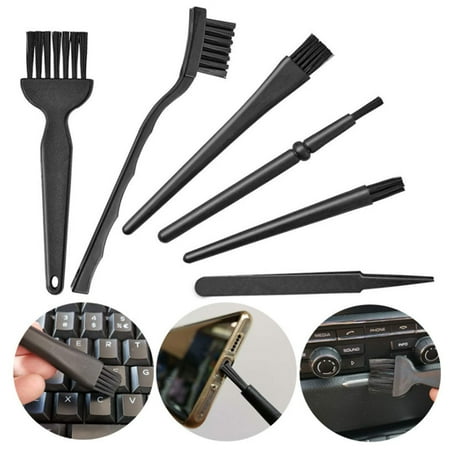 

HAOAN 6-In-1 Black Anti-static Brush Portable Handle Brush Cleaning Keyboard Brush Kit
