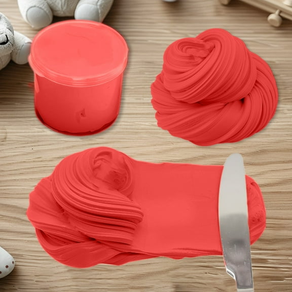Zenithome 1.8In X 1.6In Ultra Soft Butter Smooth Stretchy Vivid Furry Cloud Slime for Sensory Play Stress Relief Creative Diy Craft