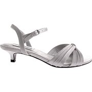 dyeables women's fiesta sandal,silver/metallic,6.5 m