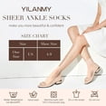 thumbnail image 7 of Yilanmy 12 Pairs Women Ankle High Nylon Sheer Socks Soft Silky Elastic Summer Thin Transparent Stockings, 7 of 7