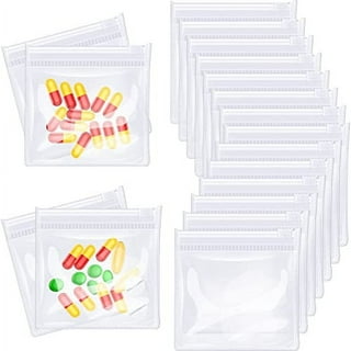 Pill Pouch Bags - (Pack of 400) 3 x 2.75 - BPA-Free, Poly Bag Disposable  Zipper Pills Baggies, Daily AM PM Travel Medicine Organizer Storage