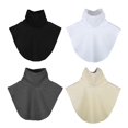 thumbnail image 3 of Wmool Col Montant en Modal pour Femme, Fausse Col Roulé Polyvalent pour Hijab de Ramadan et Mode Modeste, Taille Unique Noir/blanc 8 cm, 3 of 8