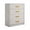 White-4, variant on Space-Saving Bedroom Dresser Chest of Drawers - Freestanding MDF Storage Cabinet with Integrated Handles - 4-Drawer Organizer, White