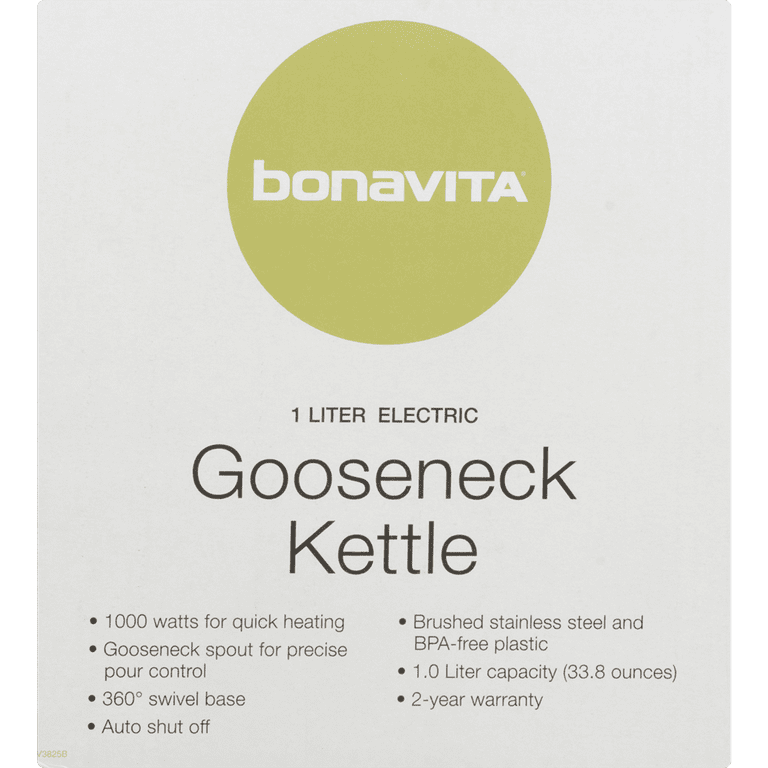 Bonavita Variable Temperature 1.0L Gooseneck Electric Kettle