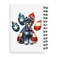 thumbnail image 2 of Patriotic Schnauzer 4th of July Independence Paws Spiral Bound Journal Miniature Schnauzer Dog Lover 5x7in Spiral Notebook - 02010, 2 of 5