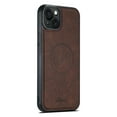 thumbnail image 5 of SUTENI H17 For iPhone 14 Case Card Slots Leather Coated TPU Magnetic Phone Cover - Brown, 5 of 5