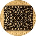 thumbnail image 1 of Ahgly Company Indoor Round Persian Brown Traditional Area Rugs, 6' Round, 1 of 4