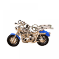 thumbnail image 1 of Lovely Creative Car Model Keychain, Bag Charm Metal Key Ring Ring (Motorcycle Blue), 1 of 2
