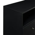 thumbnail image 4 of 52" Mid Century 3-Drawer 1-Door  WoodSideboard - Solid Black, 4 of 6