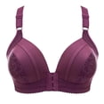 thumbnail image 2 of Akiihool Womens Plus Size Womens Bras Women's Underwire, Microfiber T Shirt, Full-Coverage Convertible Bra (Purple,50), 2 of 3