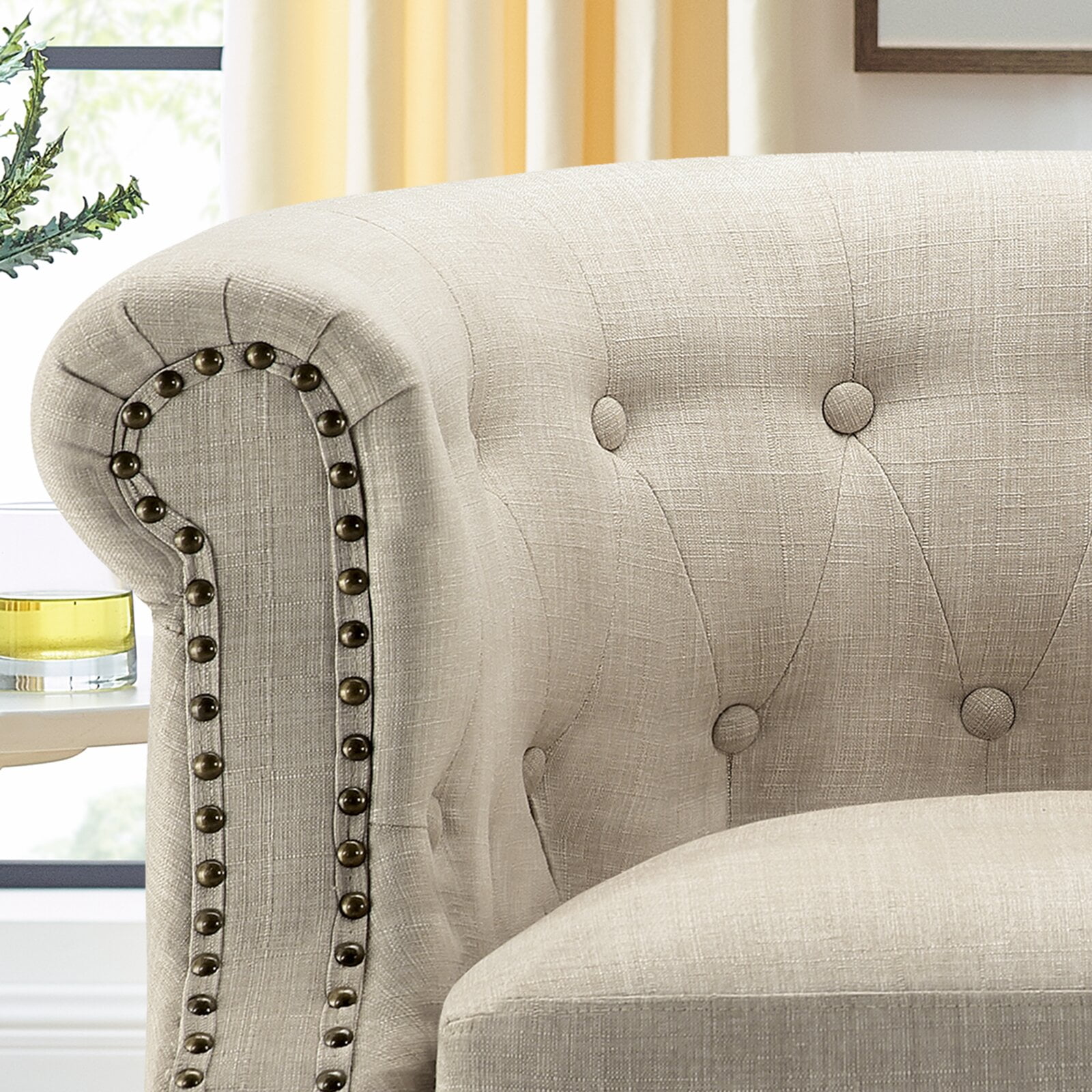 Kjellfrid Chesterfield Chair Features Product Warranty Overall 28.5 H x 32 W x 28 D
