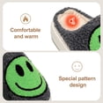 thumbnail image 3 of Retro Plush Happy Face Slippers for Women Men Comfy Warm Thick Sole House Slippers for Winter Indoor Outdoor Fluffy Slides Slippers, 3 of 5