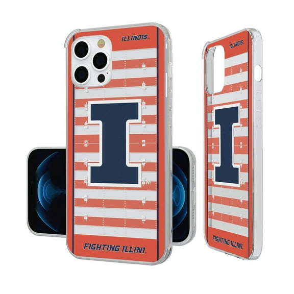Illinois Fighting Illini iPhone Field Design Clear Case