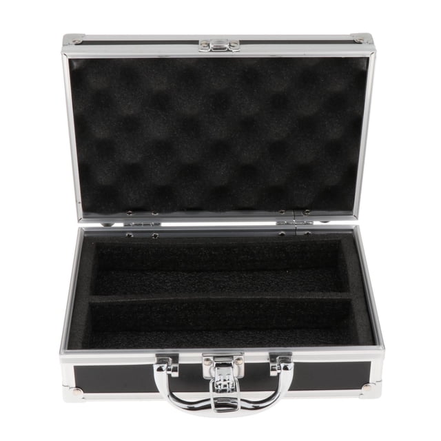 Maleta De Micrófono De Aluminio Portátil Con Asa, Caja De Almacenamiento De Equipo De Micrófono Profesional, 23x16x7,2 Cm SM SunniMix Estuche de transporte para micrófono