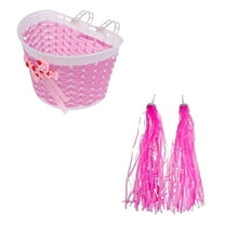 HJQEQVD Bike Basket for Kids Front Bike Accessories for Kids Small Woven Wicker