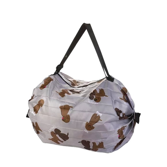 Injueey Bolsa de compras que ahorra espacio, diga adiós a las bolsas voluminosas, bolsa de compras para viajes, bolsas de almacenamiento Almacenamiento y organización del hogar Cachorro marrón