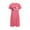 Hot Pink, variant on Wensltd Valentine's Day Short Nightgown Women Round Neck Short Sleeve with Print Cozy Lightweight Sleepshirt Plus Size for Daily Wear